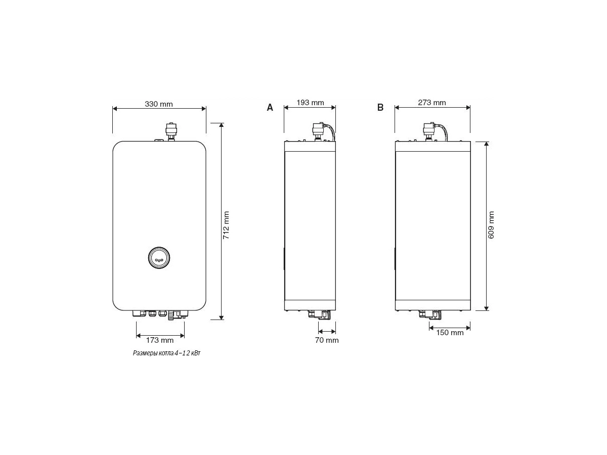 Centrala electrică Bosch Tronic Heat 3500 12 KW